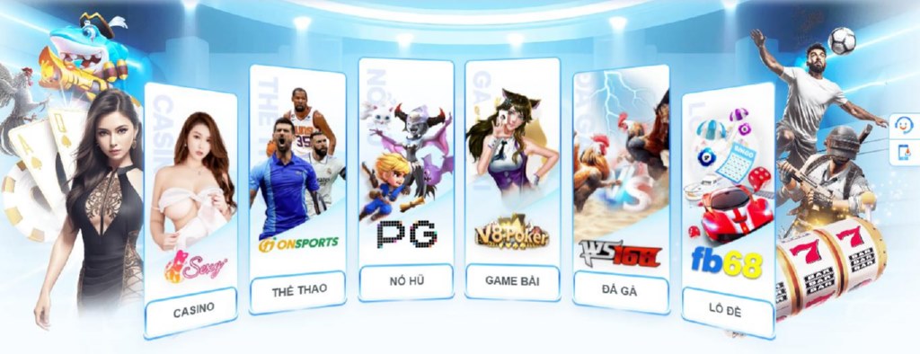 Hệ thống kho game đặc sắc, đa dạng các thể loại.